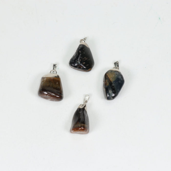 Iron Tiger Eye Mixed Shape Pendants, 10 Pieces in a Pack, #088