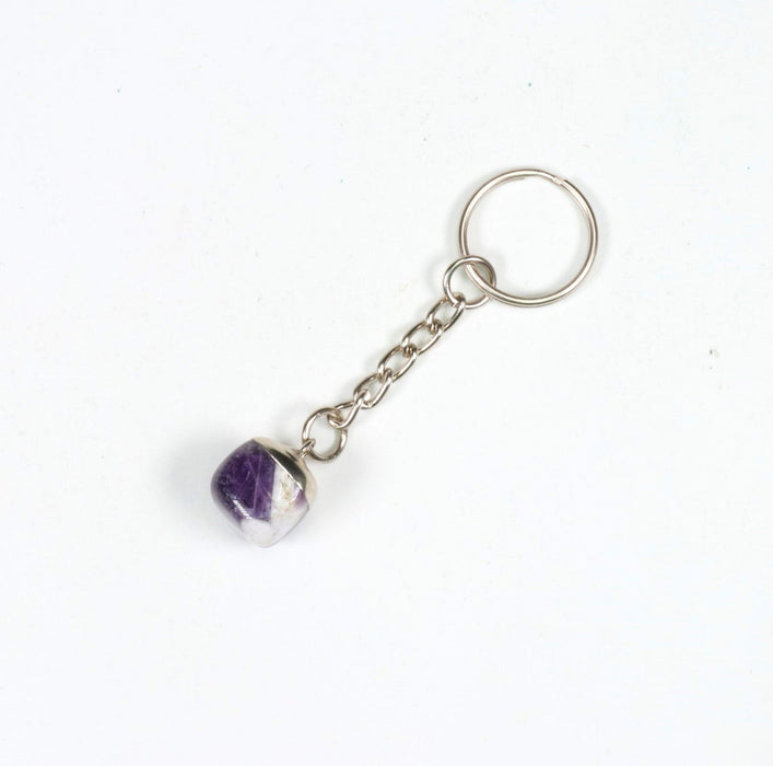 Dream Amethyst Mixed Shape Key Chain, 0.35" x 0.80" Inch, 10 Pieces in a Pack, #032
