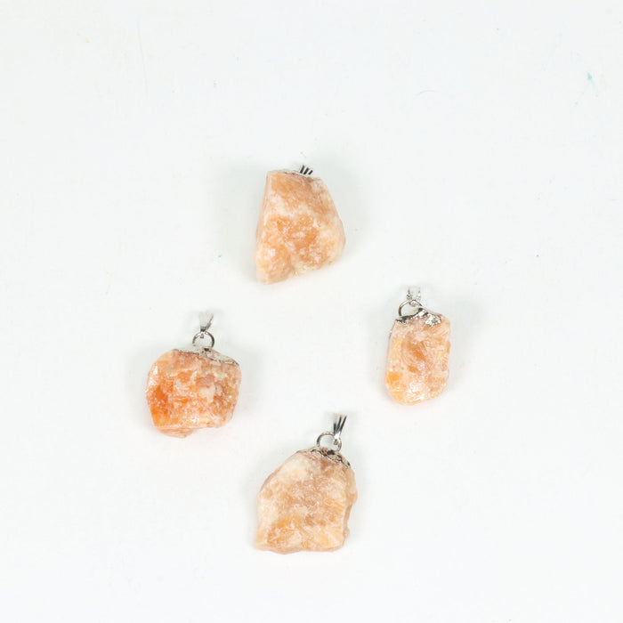 Orange Calcite Mixed Shape Pendants, 10 Pieces in a Pack, #097