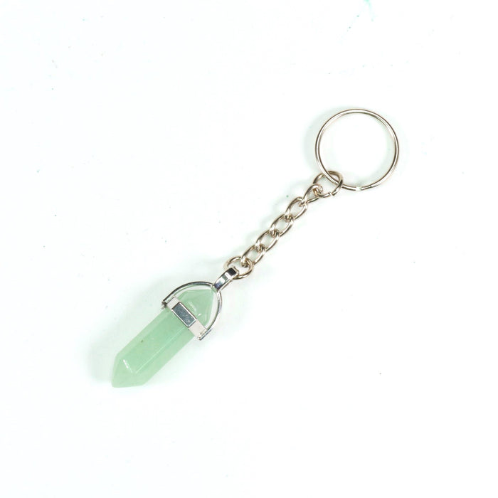 Fluorite Point Shape Key Chain, 10 Pieces in a Pack, #058
