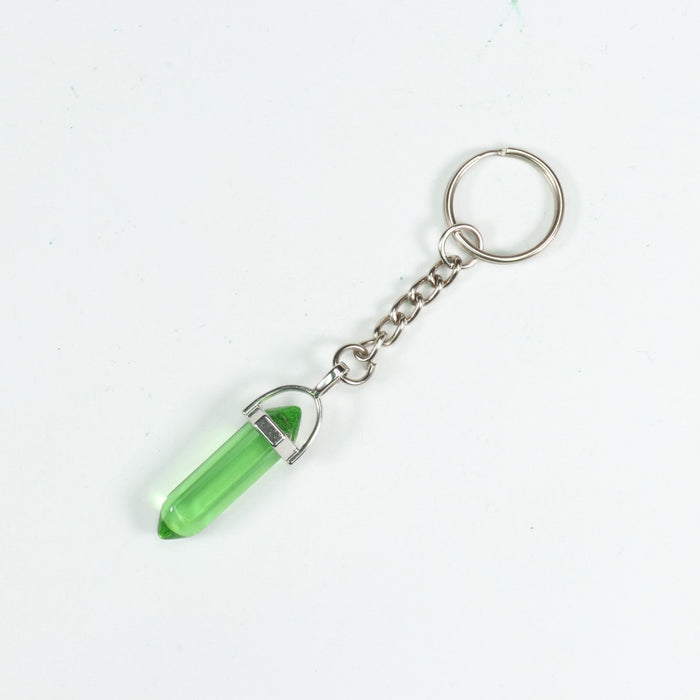 Glass Point Shape Key Chain, 0.30" x 1.5" Inch, 10 Pieces in a Pack, #062