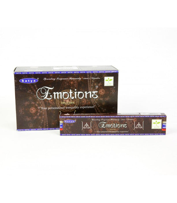 Satya Emotions, Incense Sticks, 15 grams in one Pack, 12 Pack Box