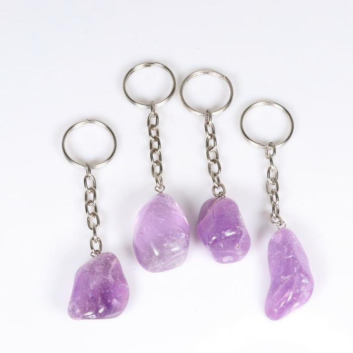 Amethyst Key Chain, 10 Pieces in a Pack, #006