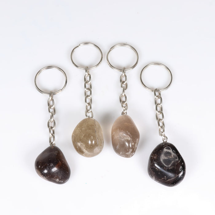 Smoky Quartz Key Chain, 10 Pieces in a Pack, #004