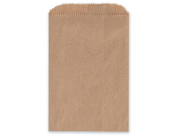 Brown Kraft Paper Merchandise Bags, 4,75x6,75", 1000 Pieces in a Pack