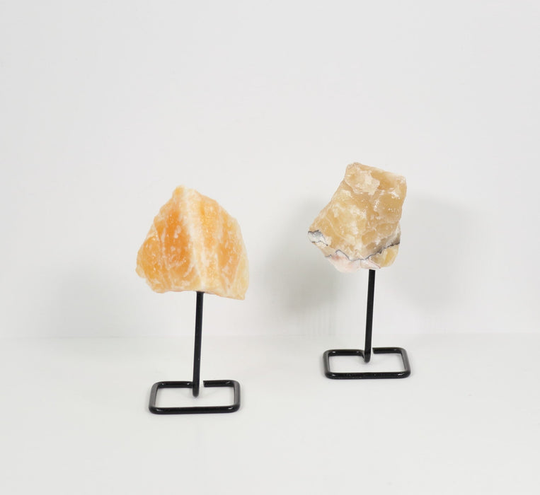 Orange Calcite Natural Mini Pin, 3"-5" Inch, 0-200gr, 10 Pieces in a Pack
