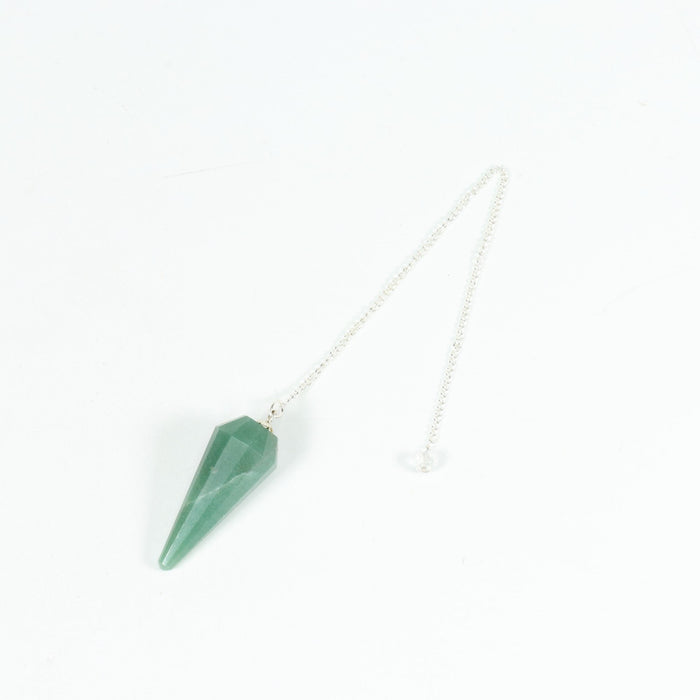 Natural  Green Aventurine Pendulum, 9,5" x 2" Inch, 10 Pieces in a Pack, #0027
