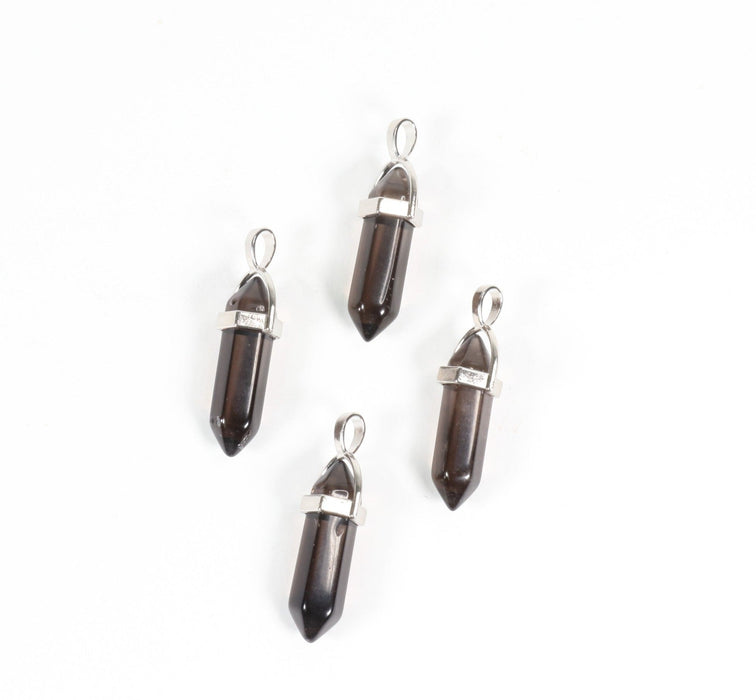 Golden Sheen Obsidian Point Shape Pendants, 0.30" x 1.5" Inch, 5 Pieces in a Pack, #077