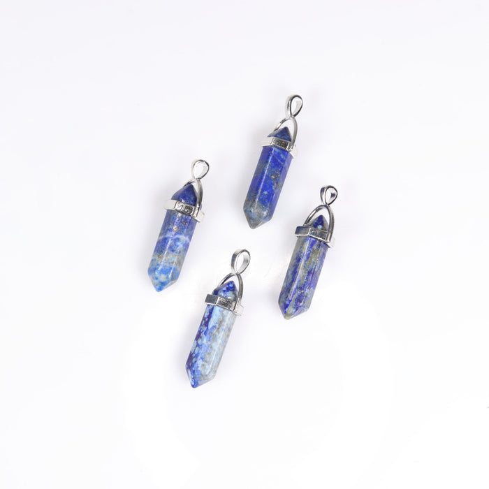 Lapis Lazuli Point Shape Pendants, 0.30" x 1.5" Inch, 10 Pieces in a Pack, #051