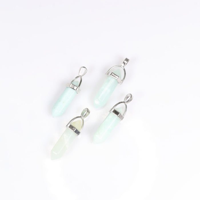 Amazonite Point Shape Pendants, 0.30" x 1.5" Inch, 5 Pieces in a Pack, #067