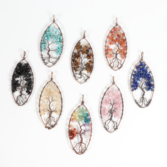 Assorted Stones Shaped Pendants, 1.30" x 3.65" Inch, 5 Pieces in a Pack, #059