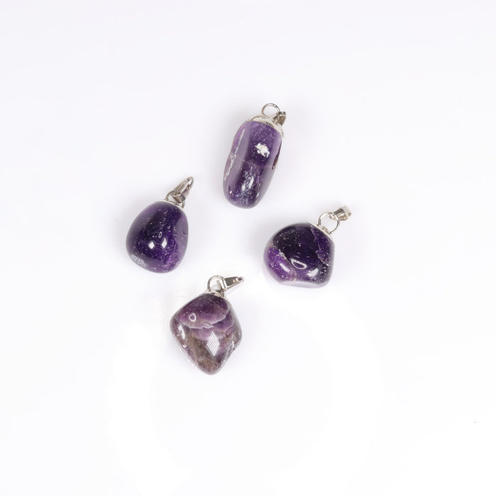 Dream Amethyst Mixed Shape Pendants, 0.60" x 1.20" Inch, 10 Pieces in a Pack, #019