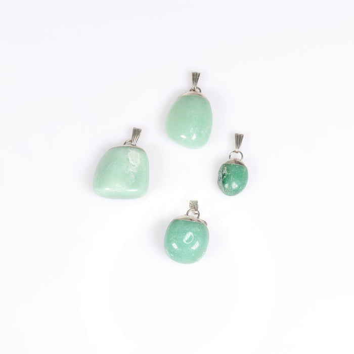 Green Aventurine Mixed Shape Pendants, 0.55" x 1.10" Inch, 10 Pieces in a Pack, #038