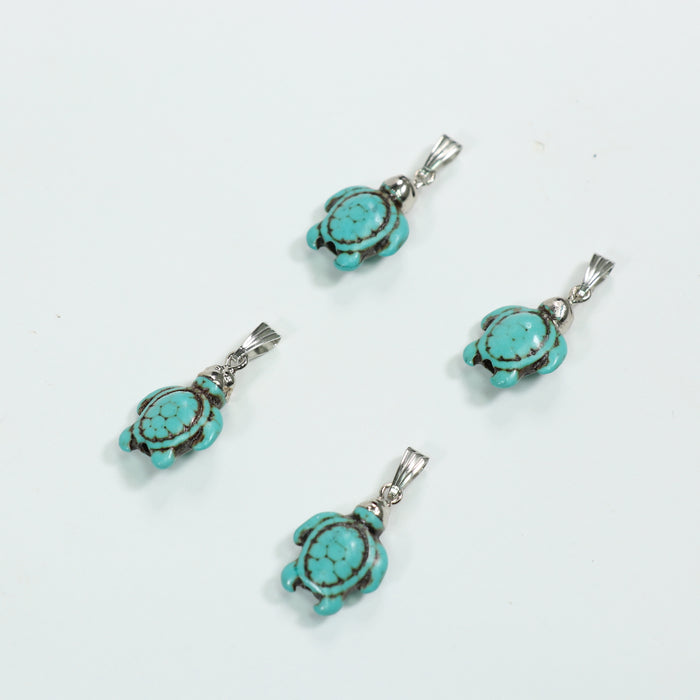 Turquoise Howlite Mixed Shape Pendants, 10 Pieces in a Pack, #092