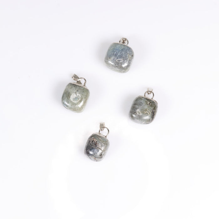 Labradorite Mixed Shape Pendants, 0.55" x 1.10" Inch, 5 Pieces in a Pack, #054