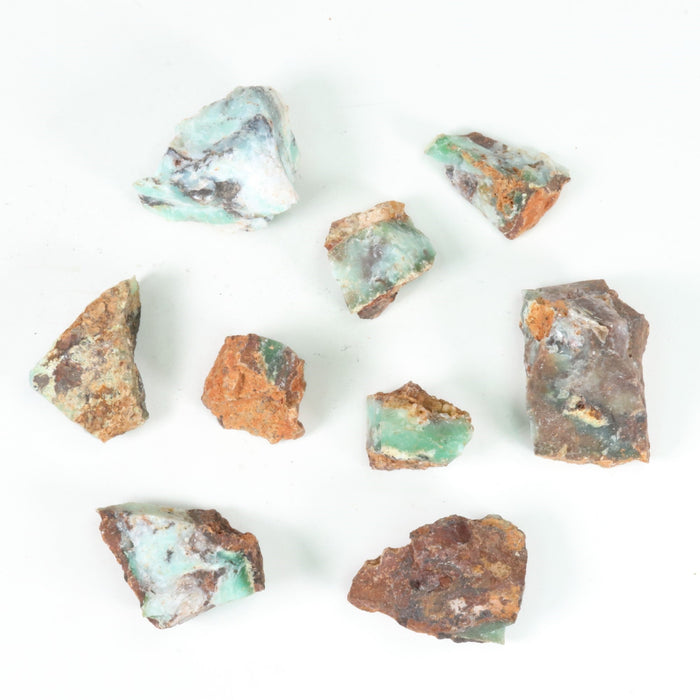Chrysoprase Rough Stone, 3-6cm, 20 Pieces in a Pack, #090
