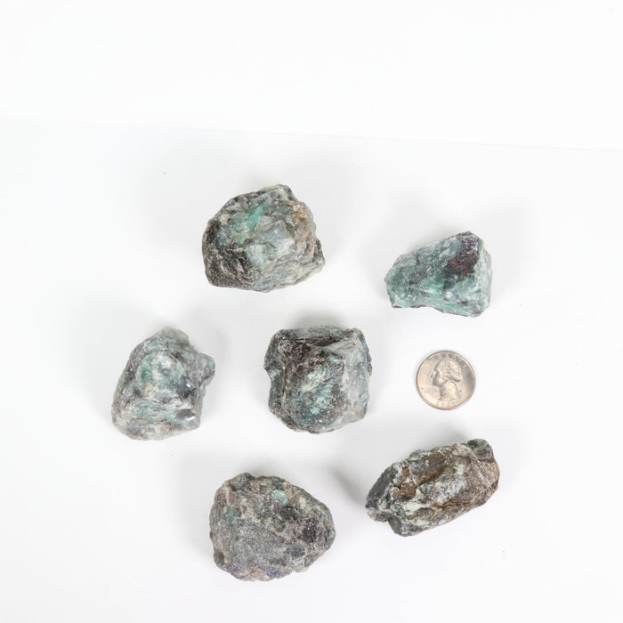 Emerald Rough Stone, 3-5 cm, 20 Pieces in a Pack, #029