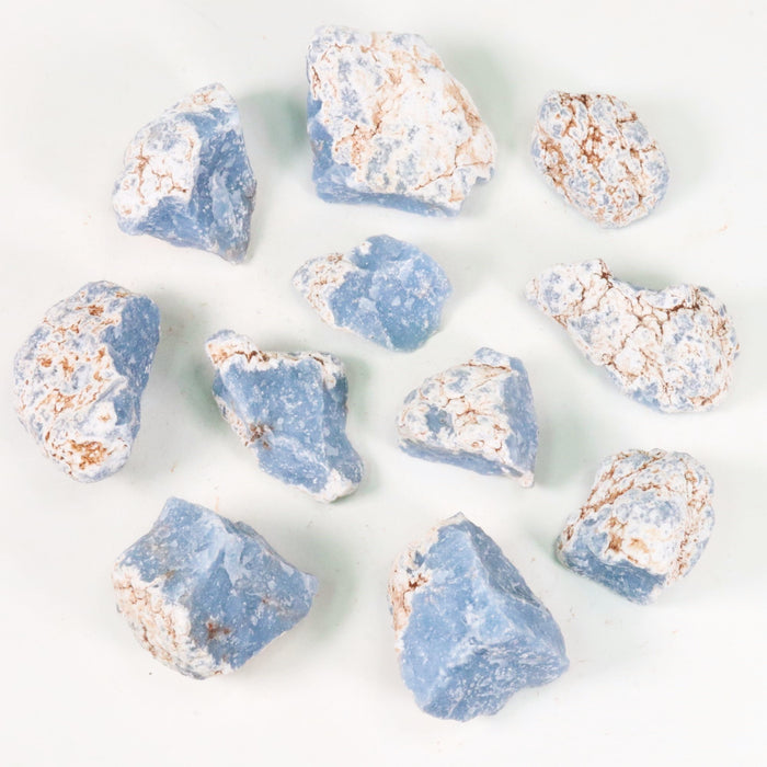 Angelite Rough Stone, 3-6cm, 20 Pieces in a Pack, #072