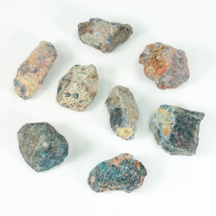 Blue Apatite Rough Stone, 3-5cm, 20 Pieces in a Pack, #079
