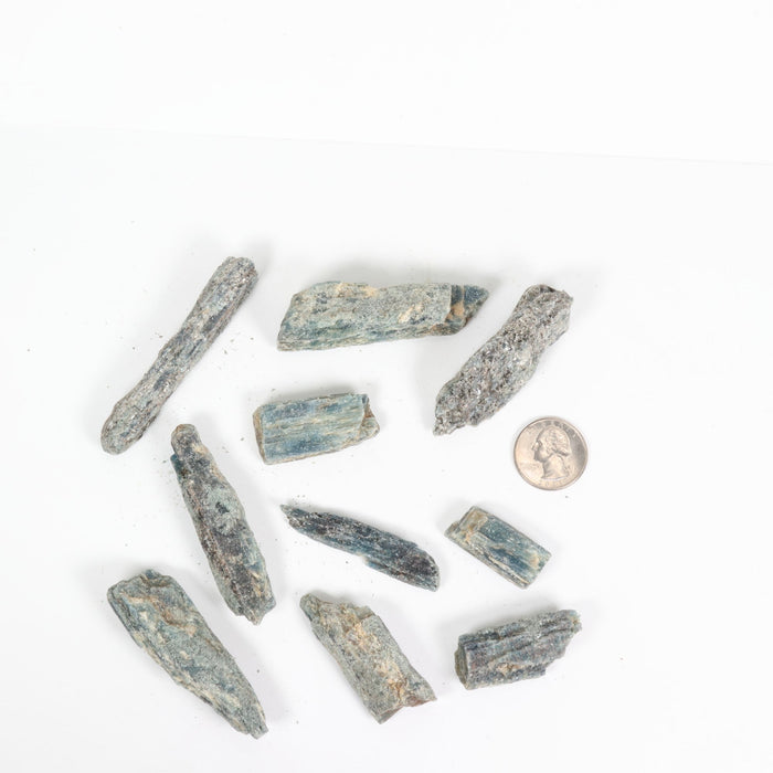 Blue Green Ocean Kyanite Rough Stone, 3-6cm, 20 Pieces in a Pack, #027