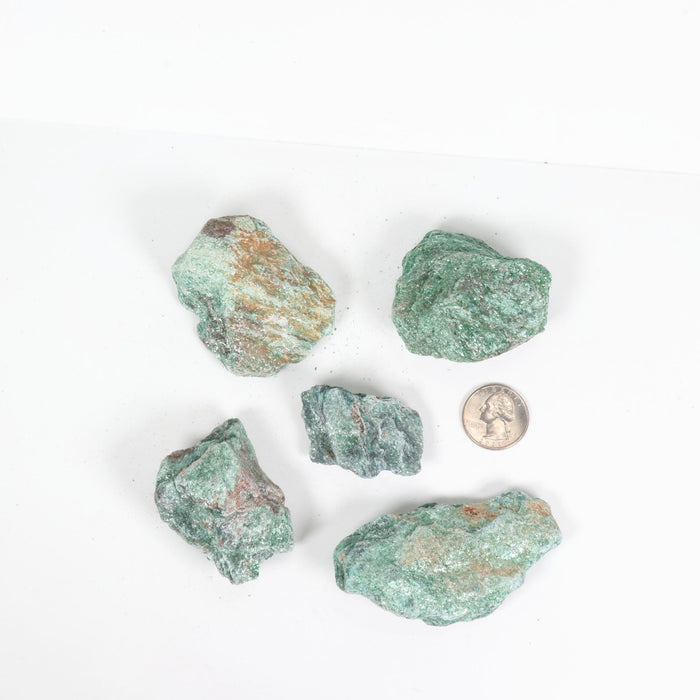 Fuchsite Rough Stone, 3-5cm, 20 Pieces in a Pack, #032