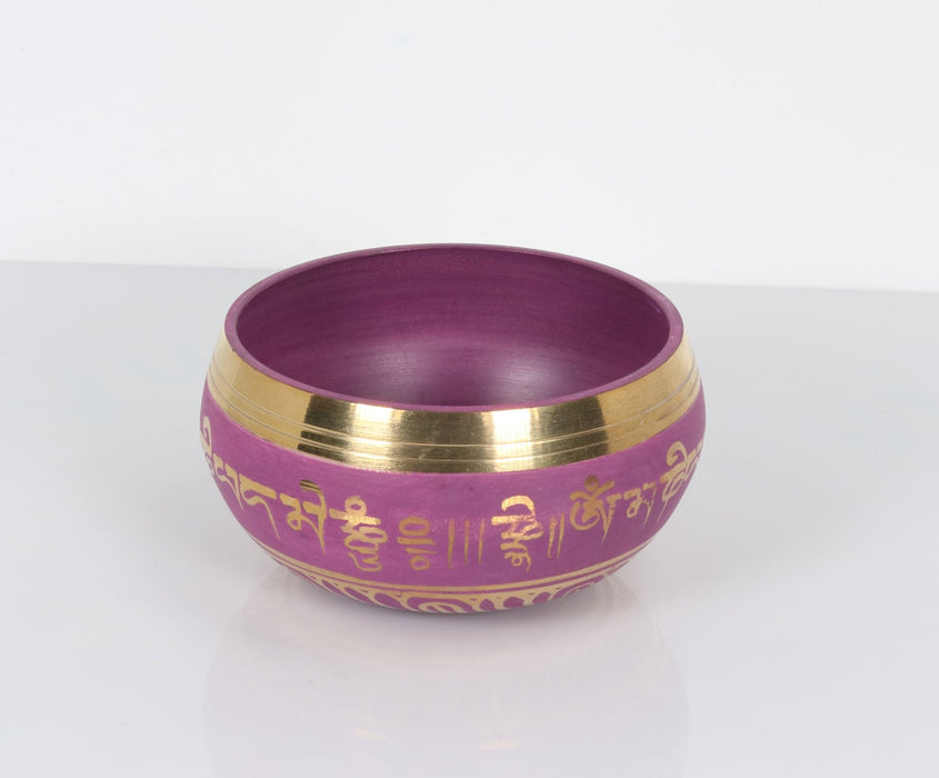 Atma Buti Metal Singing Bowl Purple, 3" Inch,  230 Grams