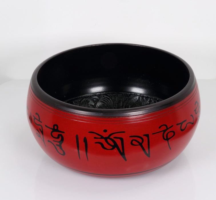Atma Buti Metal Singing Bowl Red, 6" Inch, 930 Grams