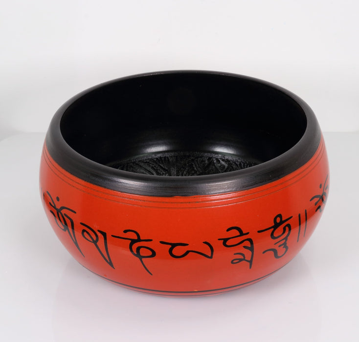 Atma Buti Metal Singing Bowl Orange, 6" Inch, 930 Grams