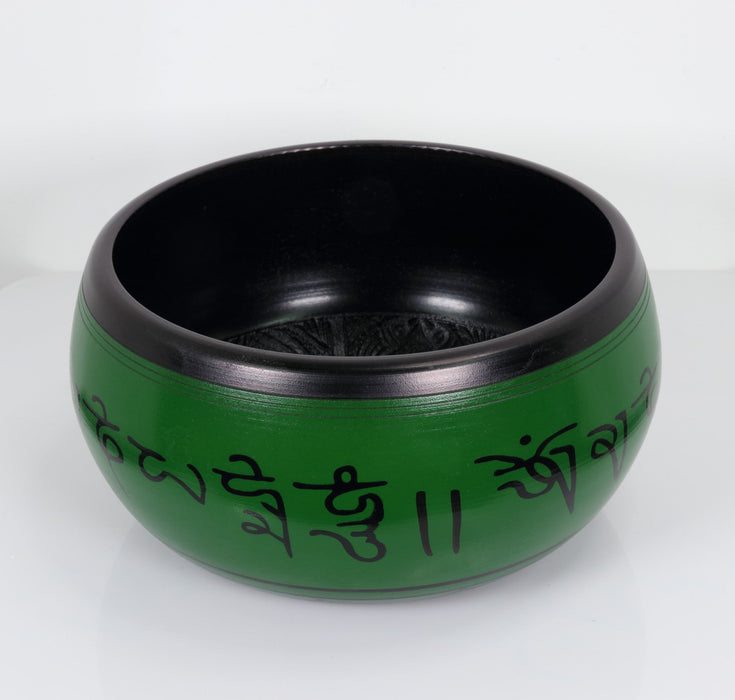 Atma Buti Metal Singing Bowl Green, 6" Inch, 930 Grams