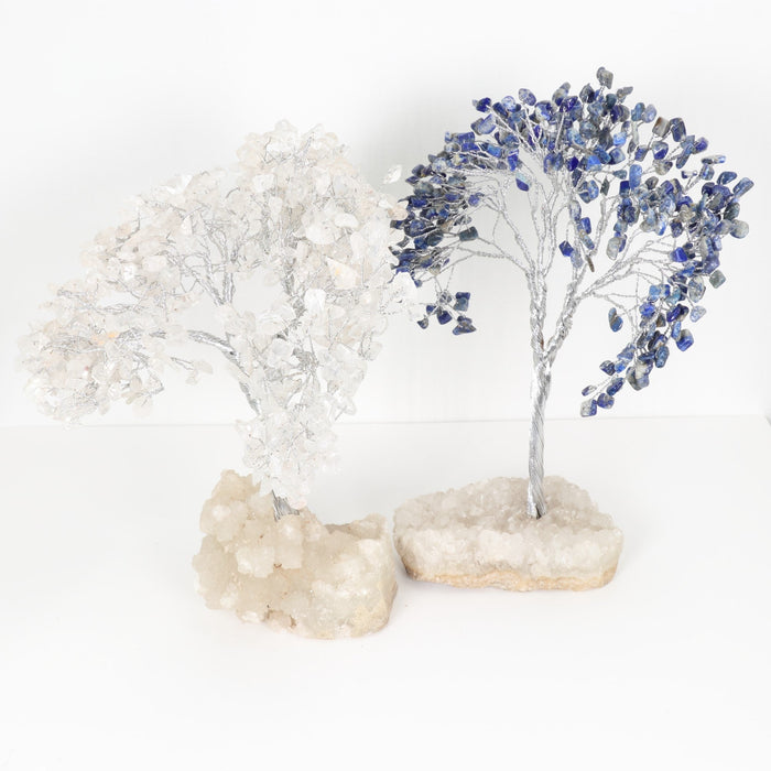 Assorted Stones Zeolite Base Large Tree, 8"-10" Inch, 10 Pieces in a Pack