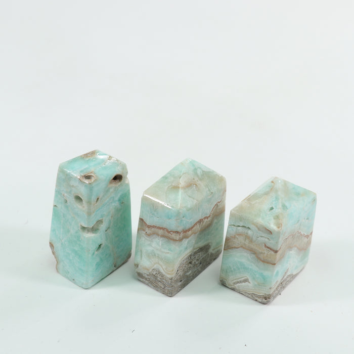 Caribbean Calcite Polished Obeliks, Cut Base, 0-100 Gr, 1 Piece #014
