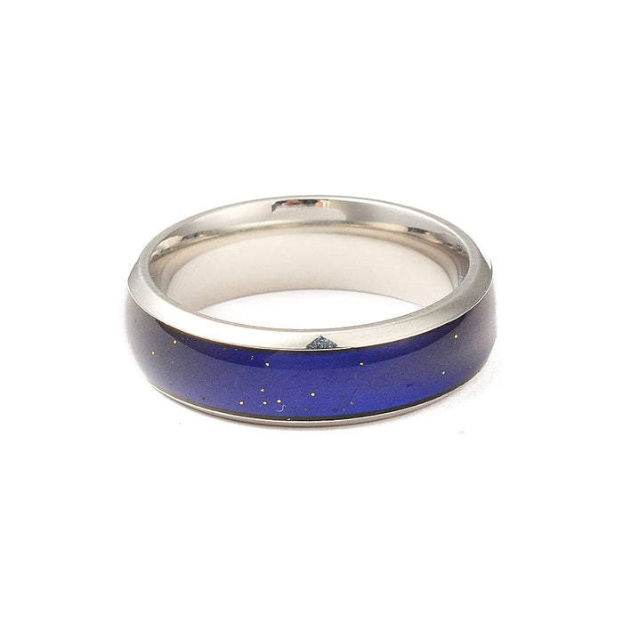 Mood Ring, Temperature Change Color Mood, Emotion and Feeling,  201 Stainless Steel, 10 Pieces in a Pack, #0051
