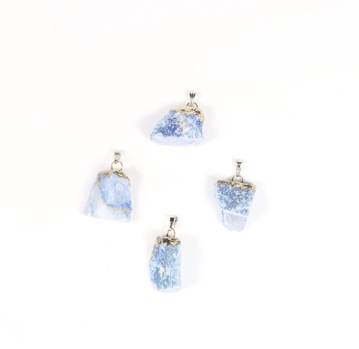 Blue Aventurine Raw Pendants, 5 Pieces in a Pack, #029
