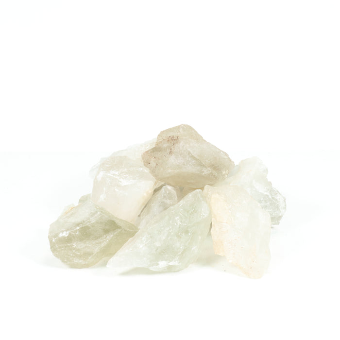 Clear Quartz Greenish Rough Stone, 3-5 cm, A Quality, 20 Pieces in a Pack #115